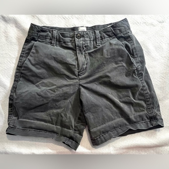 GAP Girlfriend Chino Short Women's Casual Gray Shorts Size 0 - Picture 1 of 15